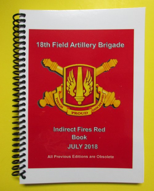 18th Field Arty Bge Indirect Fires Red Book - 2018 - Mini size